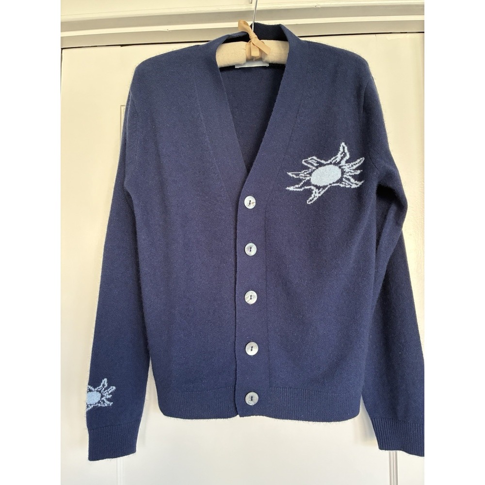 LERET LERET No. 90 Navy Cardigan Sweater Mongolian Cashmere Limited Edition XXS - Picture 5 of 14